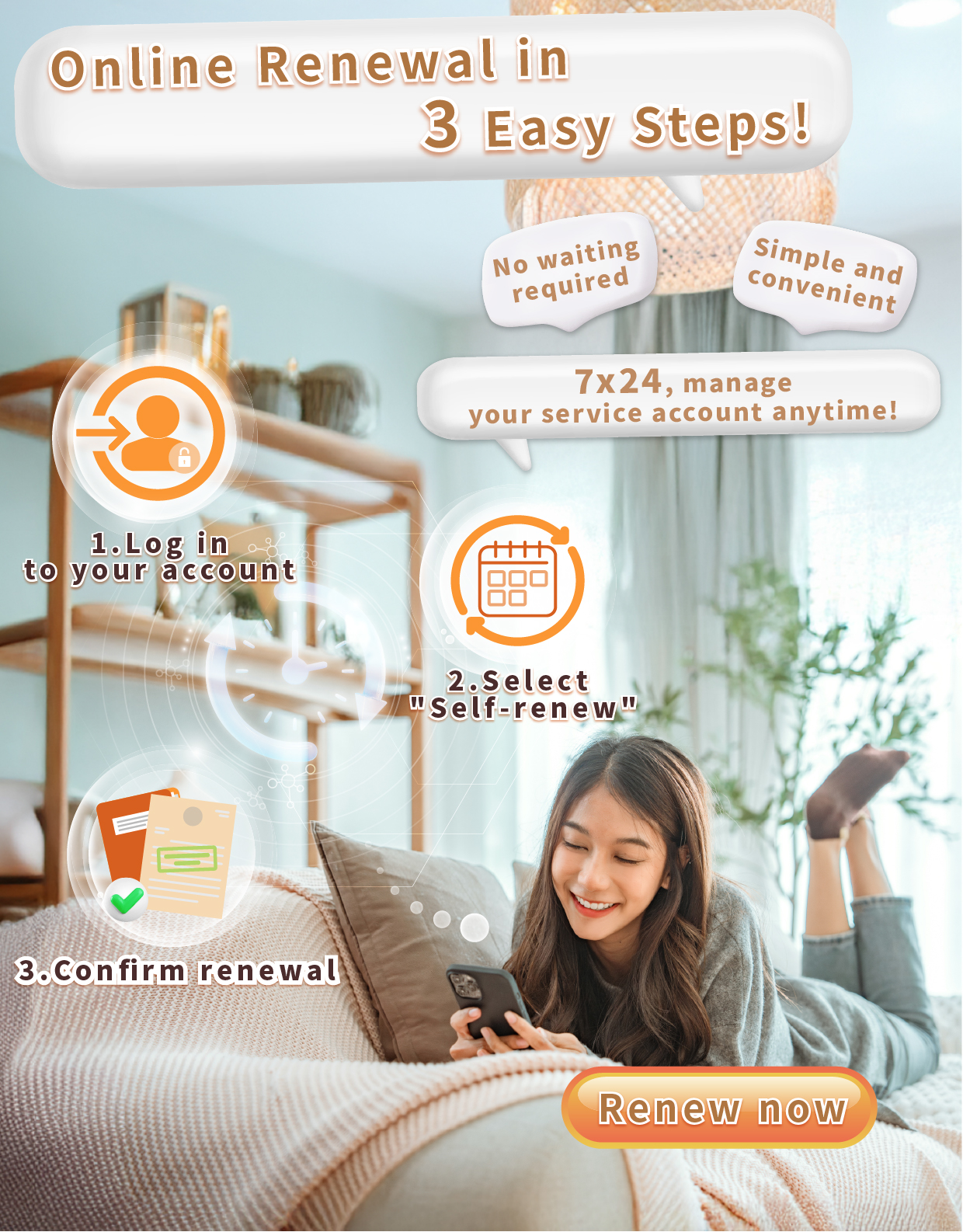 Online Renewal in 3 Easy Steps