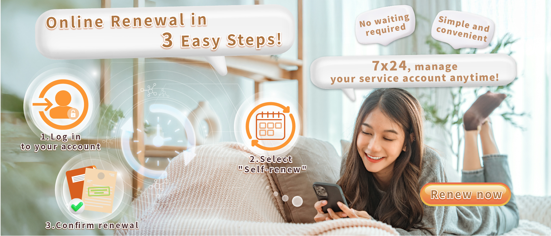 Online Renewal in 3 Easy Steps
