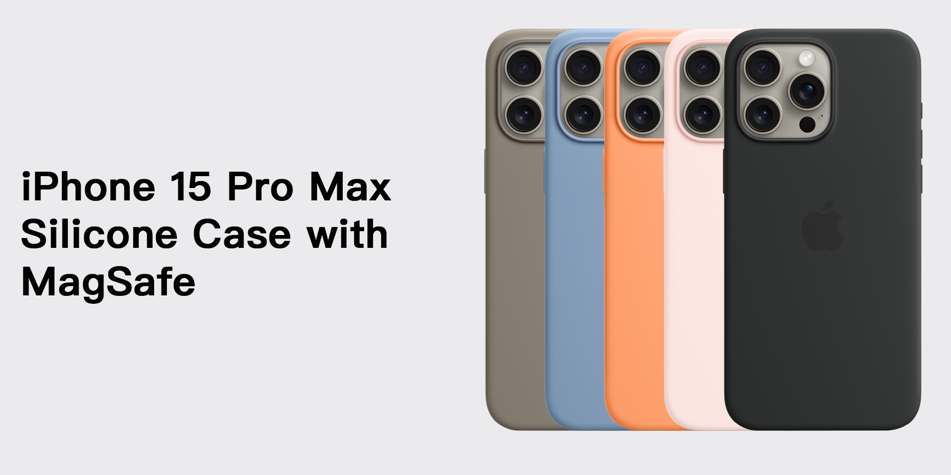 iPhone 15 Pro Max Silicone Case with MagSafe - Clay